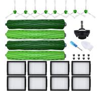 JoyBros Kit de Pièces de Rechange Roomba i/iE/J Series | 4 Brosses Principales, 8 Filtres HEPA, 8 Brosses Latérales, 1 Roue Avant