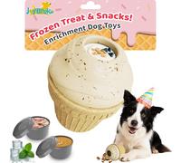 JoyBruko Jouets interactifs pour chiens à mâcher agressifs, pas besoin d'huile nécessaire, vissage lisse, friandises congelables, jouet distributeur de friandises pour chien pour les garder occupés