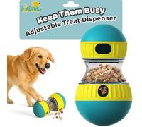 JoyBruko Jouets puzzle interactifs pour chien, distributeur de friandises pour le garder occupé, mangeoire réglable pour chiots intelligents, jouet cognitif pour chiens de petite, moyenne et grande