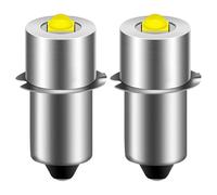 Joycabin Lampe de poche LED P13.5S - 2 pièces mise à niveau ampoule ampoule de rechange 12 V - blanc