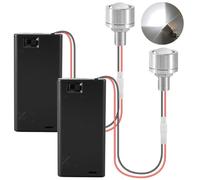 Joycabin Lot de 2 lampes LED miniatures pour maison de poupée, micro LED, petites lumières LED, accessoires miniatures pour maison de poupée, lumières LED miniatures pour vitrines, micro-maison