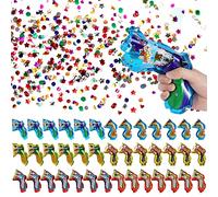 Joycabin Lot de 40 canons à confettis biodégradables pour carnaval, anniversaire, mariage, Nouvel An, fêtes, anniversaires