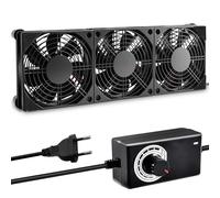 Joycabin Ventilateur 120 mm - 12 V - Avec contrôle de la vitesse - Ventilateur PC - Sans balais - Pour PC, ordinateur portable, boîtier TV, cabine AV, routeur (360 mm x 120 mm x 25 mm)
