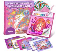 JoyCat Livres de Coloriage à l’Eau, Activité Artistique et Manuelle, Art Sans Salissure Princesse pour Enfants de 4 à 8 Ans, Cadeaux pour Filles et Garçons (Rose de Pâques rouge)
