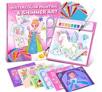 JoyCat Livres de Coloriage à l’Eau, Activité Artistique et Manuelle, Art Sans Salissure Princesse pour Enfants de 4 à 8 Ans, Kits et Fournitures de Loisirs Créatifs, Cadeaux pour Filles et Garçons