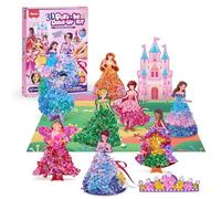 JoyCat Poke in Art, Kit de Loisirs Créatifs 8 Princesse Kit de Bricolage en Papier, Activité Créative, Activité Manuelle Enfant, Cadeau filles de 4, 5, 6, 7, 8 ans