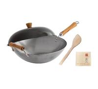 Joyce Chen 21-9972, série classique Ensemble de Wok en acier carbone, 4 pièces
