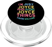 Joyce Here Doing Joyce Things Funny Joyce Name PopSockets PopGrip pour MagSafe