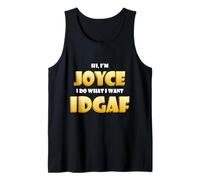 Joyce Joke IDGAF Meme Funny Halloween Girl Costume for Joyce Débardeur