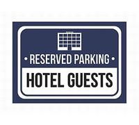 Joycenie Plaque métallique en Aluminium avec Inscription « Reserved Parking Patients » Blanc et Noir 20,3 x 30,5 cm 8x12 inch J249