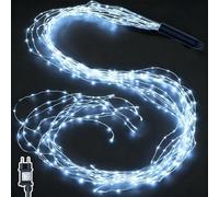 Joycome Guirlande Lumineuse 1M 100 LED en Cuivre avec Prise, Imperméable IP65 Lumiere Sapin de Noël, 8 Modes Guirlande Lumineuse Noël pour Décoration Intérieure Extérieure - Blanc Froid