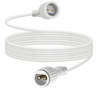 Joycome Rallonge Guirlande Exterieure 10M/32.8Ft Prolongateur Electrique | Étanche Rallonge Electrique, Rallonge Guirlande avec Connecteurs Mâle et Femelle pour Guirlande Lumineuse de Noël - Blanc