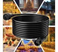 Joycome Rallonge Guirlande Exterieure 3M Prolongateur Electrique, IP65 Étanche Rallonge Electrique 2 Broches Rallonge Guirlande avec Connecteurs Mâle et Femelle pour Guirlande Lumineuse de Noël
