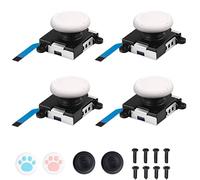 Joycon Joycon Lot de 4 pièces de rechange pour manette Nintendo Switch Joycon et Nintendo Switch Lite, Joystick de remplacement analogique, gauche/droite, avec kit d'outils