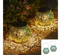 JOYCREATOR Lanterne solaire pour l'extérieur avec étanchéité IP65, GMM0275