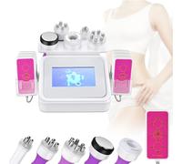 JoyCushy 6 en 1 Appareil de Cavitation 40K, Soin Corporel Multifonction, Machine de Beauté pour Modelage, Raffermissement et Lifting de la Peau (Corps & Visage)