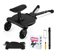 JoyCushy Planche Poussette Universelle,Skate Poussette Universelle avec sac, Portable Kiddy Boards avec Sangle de Suspension,Planches à Roulettes pour bébé pour Enfants de 2 à 6 Ans(25KG)