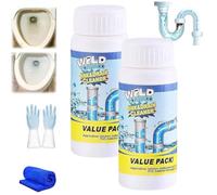 Joycuts Drain Cleaner, wild tornado sink and drain cleaner, wild sink and d-rain c-leaner powder, Powerful Sink & D-rain C-leaner for Toilet Kitchen Bathroom Shower (2)