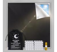 Joydeco 300x145cm Store Occultant sans Percage Isolant Thermique Opaque Protection de Vie Privée Amovible pour Chambre,Grenier,Fenêtre