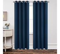 Joydeco Ensemble de 2 Rideaux Longs occultants à Isolation Thermique avec œillets pour fenêtre de Salon, Chambre à Coucher, 213 cm de Long