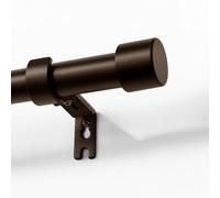 Joydeco Lot de tringles à rideaux décoratives réglables de 76 à 236 cm avec embout en aluminium pour salle de douche, chambre à coucher, salon