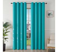 Joydeco Rideau Occultant 2 Pièces, Rideau Thermique Isolant Anti Chaleur Tenture Opaque à Oeillets Isolation Lumiere Anti UV Decoration Chambre Maison Salon Intérieurs