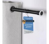 Joydeco Tringle de Rideau Douche Extensible sans Perçage 210cm-260cm, Barre Montage sans Vis en Acier Inoxydable, Diamètre 32mm, Tringle Multifonctionnel pour Salon Chambre