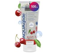 JOYDIVISION AQUAglide Lubrifiant Cherise 100 ml I à base d'eau I Lubrifiant Premium avec goût & parfum I pour préservatifs en latex I Lubrification longue durée
