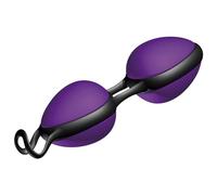 JOYDIVISION Joyballs Secret Duo - Boules d'amour Duo Violet | Boules vaginales pour le fitness pelvien I Boules de plaisir en Silicomed/TPE I Compatible avec les lubrifiants à base d'eau & de silicone