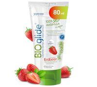 JOYDIVISION Original BIOglide Fraise Lubrifiant 80 ml I 100 % naturel et végan I arôme et parfum I Bio et compatible avec les préservatifs en latex