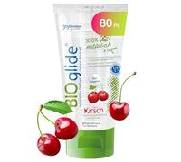 JOYDIVISION Original BIOglide Lubrifiant Cerise 80 ml I Lubrifiant 100% naturel & végan I à base d'eau avec goût & parfum I Bio pour préservatifs latex