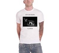 Joydivision T-shirt Classic Closer – Nouveau Officiel – Logo du groupe Homme Blanc Taille L