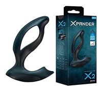 JOYDIVISION XPANDER X2, S, Noir, Équilibre parfait pour la stimulation de la prostate, de l'anus et du périnée - Utilisation sans les mains, en Silikomed médical