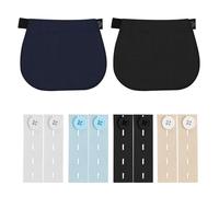 JoyEcho 10 PCS Elargisseur Pantalon,Elargisseur Pantalon Grossesse Comprend Deux Types pour Allonger les Pantalons et Jeans Décontractés pour Hommes et Femmes