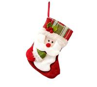 JoyEcho 1PCS Pendentif de Bas de Noël, Sac Cadeau pour Bonbons de Noël Chaussettes de Noël Personnalisées à Suspendre pour Sapin de Noël pour Contenir des Cadeaux de Bonbons