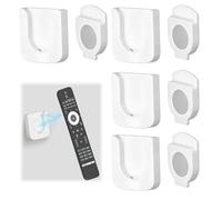 JoyEcho 4 Pièces Support Magnétique pour Télécommande, Blanc Support Telecommande Mural，Organisateur Mural Multifonctionnel pour Les Télécommandes,Les Prises de Charge,Les Routeurs