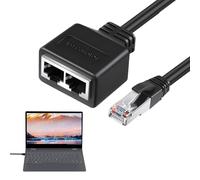 JoyEcho Câble Répartiteur Ethernet RJ45, Doubleur 2 Ports, Répétiteur Ethernet Splitter 1 en 2, Pour Ordinateur, PC, Routeur, Compatible Cat5, Cat5e, Cat6, Cat7