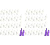 JoyEcho Lot de 60 Pointes de Rechange Souples pour Marqueurs Acryliques - Compatibles Guangna - Mines Souples et Résistantes pour Art, DIY et Écriture