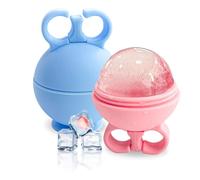 Joyeee 2pcs Ice Roller, massage pour les yeux réutilisable, rouleau beauté du visage, soins de la peau compresse de glace rétrécit les pores réduit les poches améliore l'élasticité de la peau.