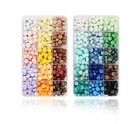 Joyeee 900 perles de cire à cacheter, 30 couleurs kit de cachet de cire pour travaux manuels, boîte cadeau, cadeau pour sœur meilleure amie, cadeau d'amitié pour femme