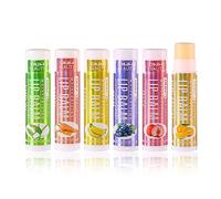 Joyeee Baume à Lèvres - 6 Saveurs - Hydratant 100% Naturel - Soin des Lèvres Longue Durée - pour les Lèvres Craquelées et Sèches