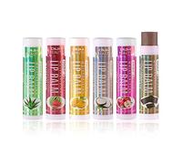 Joyeee Baume à Lèvres - 6 Saveurs - Hydratant 100% Naturel - Soin des Lèvres Longue Durée - pour les Lèvres Craquelées et Sèches