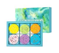 Joyeee Bombe de Douche, 6pcs Bombe de Bain au Parfum Floral Aromatherapie pour la Relaxation Coffret Cadeau pour Femme Enfants Homme Mère Épouse Petite Amie Fille