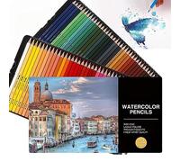Joyeee Crayons de Couleur Professionnel, 72 Crayon Aquarelle à Soluble dans l'eau pour Artiste, Adultes, Enfants & Débutants, Fournitures D'Art Pour Dessin, Esquisse, Ombrage, Coloration, Griffonnage