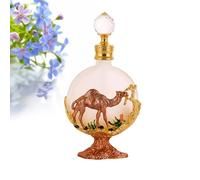 Joyeee Fancy Glass - Flacon de parfum vide rechargeable - 30 ml - Parfum décoratif vintage - Rechargeable - Doré