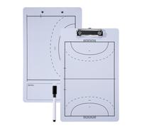Joyeee Handball Coaches Porte-bloc double face effaçable à sec avec marqueurs noirs, stylo et gomme 35 x 22 cm, N'est pas aimantée