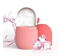 Joyeee Ice Roller, massage de la glace pour les yeux réutilisable, beauté du visage, soins de la peau compresse de glace rétrécit les pores réduit les poches améliore l'élasticité de la peau. (Rose)