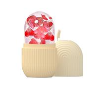 Joyeee Ice Roller, massage de la glace pour les yeux réutilisable, beauté du visage, soins de la peau compresse de glace rétrécit les pores réduit les poches améliore l'élasticité de la peau. (Jaune)