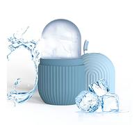 Joyeee Ice Roller, massage de la glace pour les yeux réutilisable, beauté du visage, soins de la peau compresse de glace rétrécit les pores réduit les poches améliore l'élasticité de la peau. (Bleu)