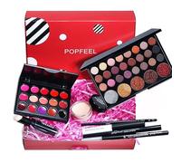 Joyeee Kit de Maquillage Complet, Coffret Maquillage Femme, Kit Maquillage Femme, Lot Maquillage avec Ombres Paupières, Rouge à Lèvre, Pinceaux, Mascara